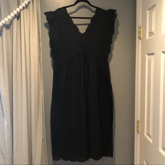 gap midi eyelet dress